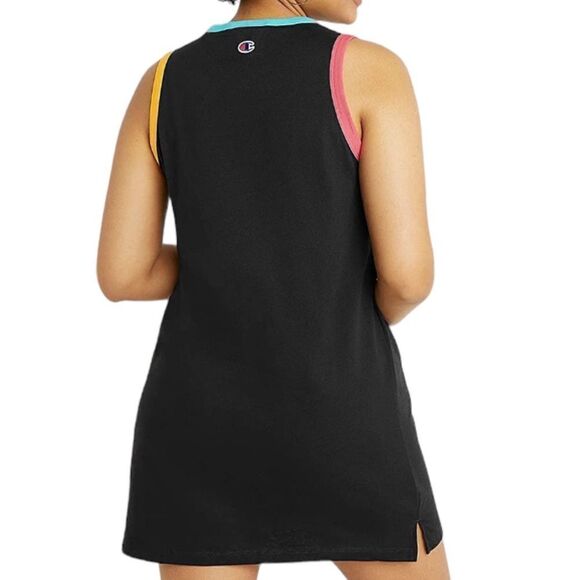 Champion ~Women Campus Tank Dress ~color-block ribbed crew neck and arm openings - Picture 2 of 11